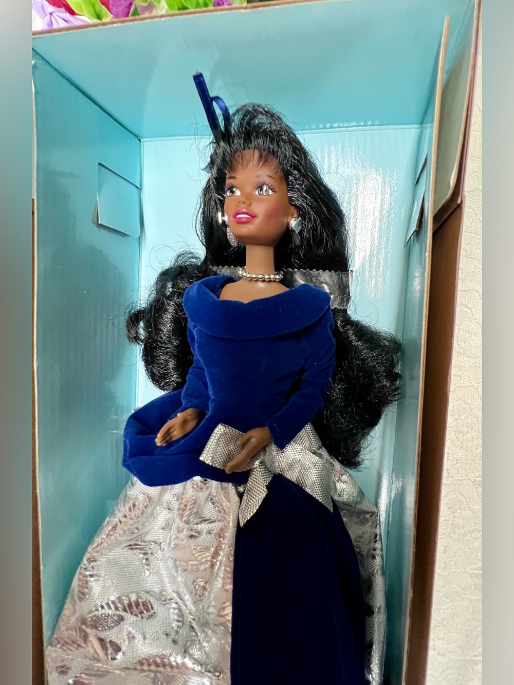 Collectible African-American Barbie Winter Velvet Doll